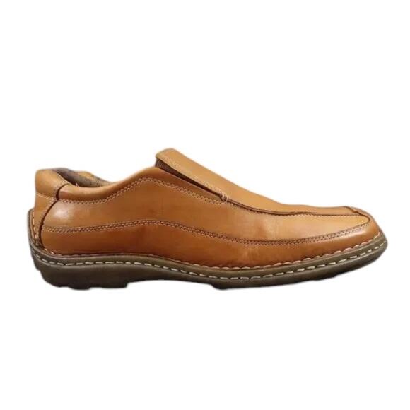 Steve Madden Shoes Mens 10 Slip On Loafer Classic Leather Casual Comfort Millen - Picture 1 of 13